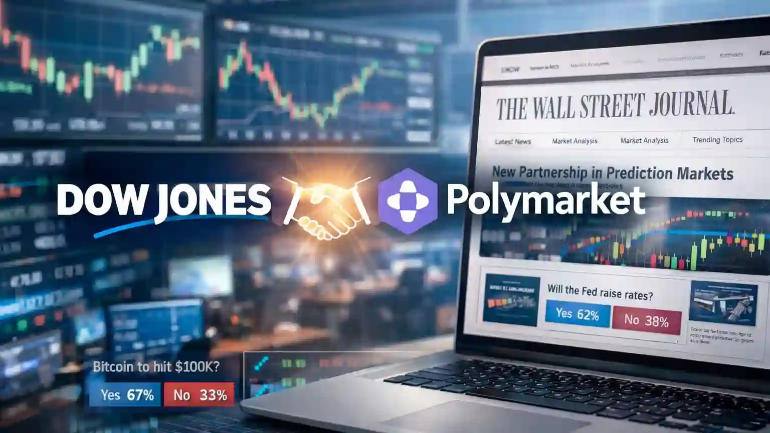 Dow Jones menandatangani perjanjian eksklusif data pasar prediksi dengan Polymarket